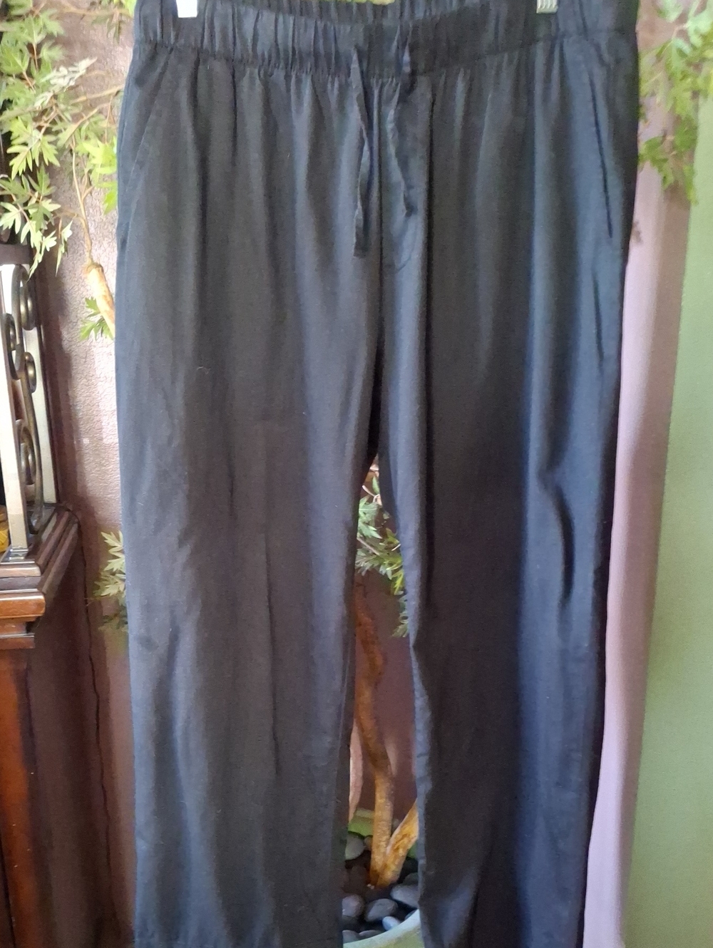 Women's Gap Easy Black Casual Drawstring Pants